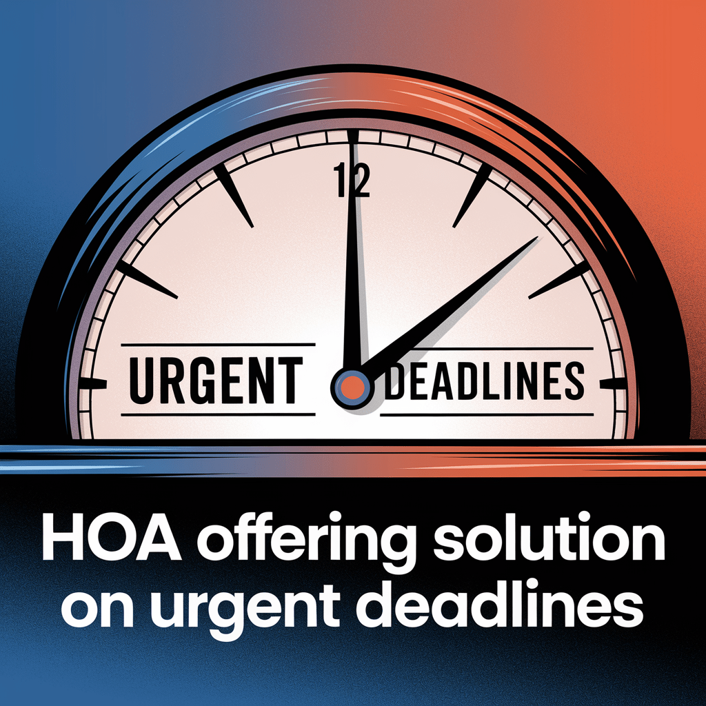 HOA offering Solution on Urgent Deadlines