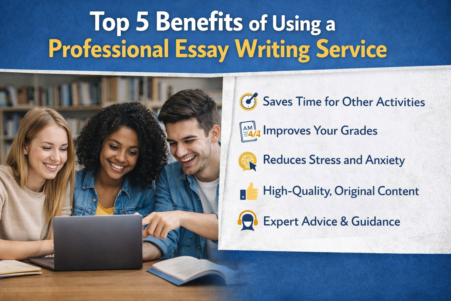 Top 5 Benefits of Using a Professional Essay Writing Service