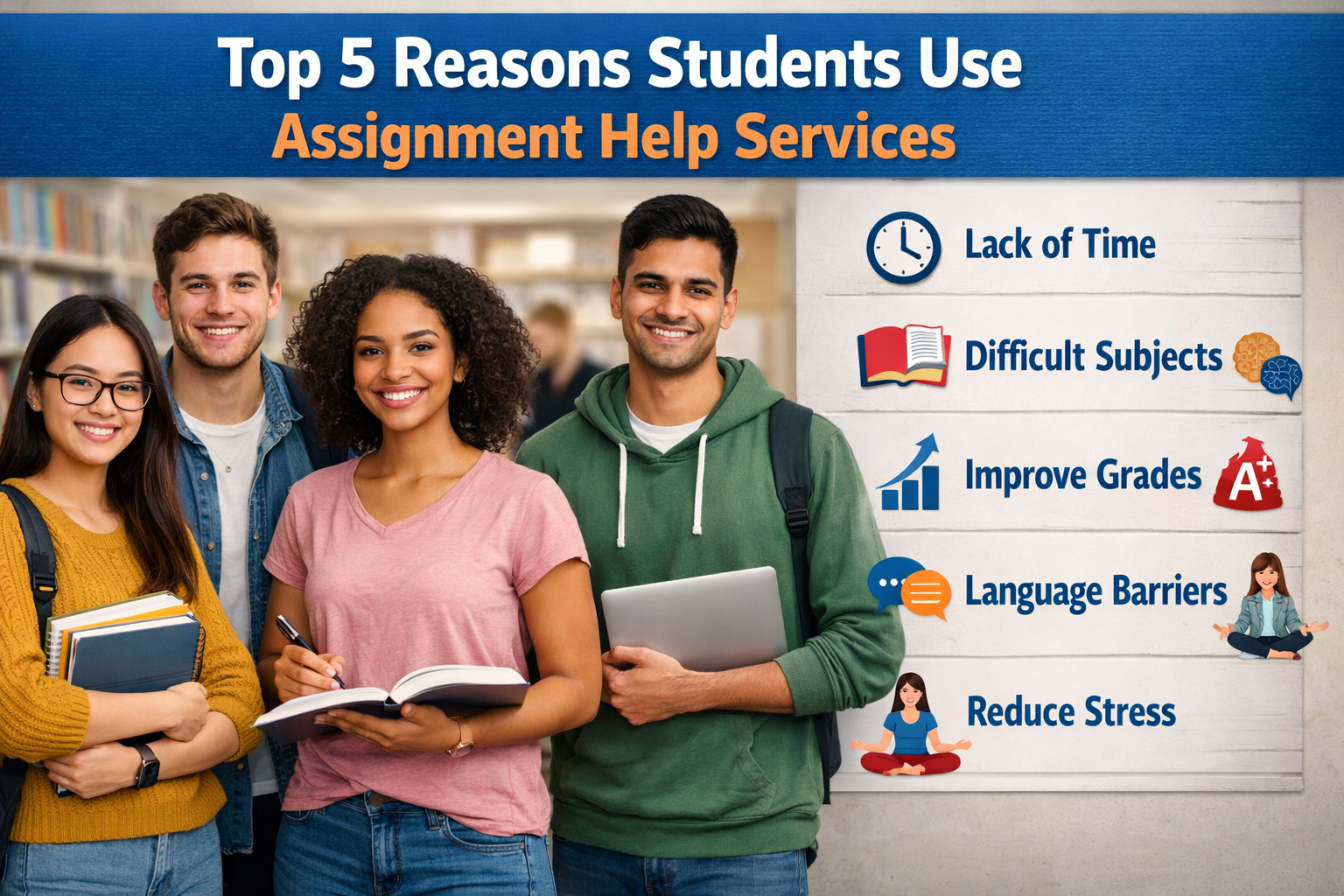Top 5 Reasons Students Use Assignment Help Services