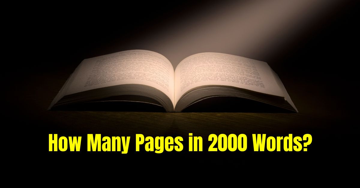 How Many Pages in 2000 Words?